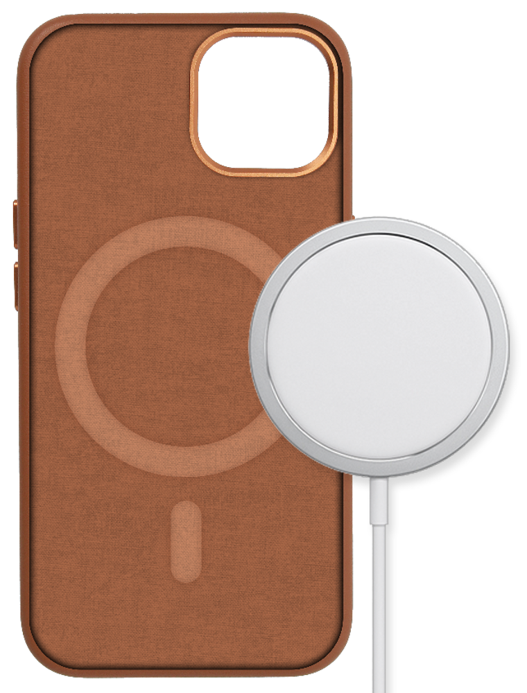 Back Cover (CoverZ - Magsafe Compatible) - Brown, Apple iPhone 15 Pro