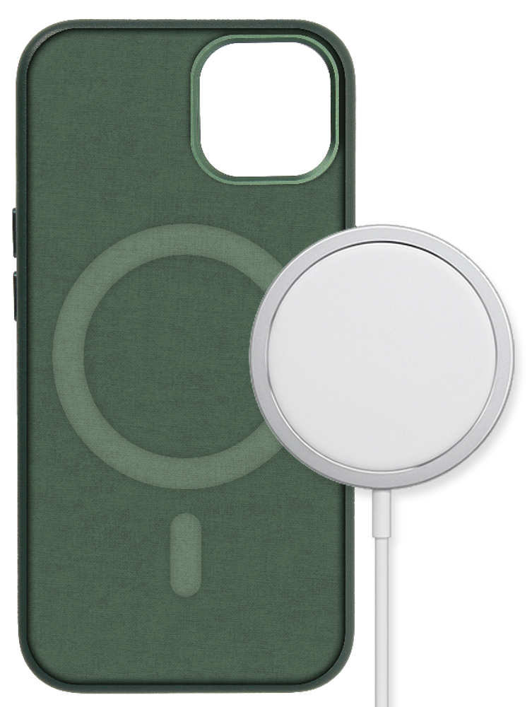 Back Cover (CoverZ - Magsafe Compatible) - Green, Apple iPhone 15