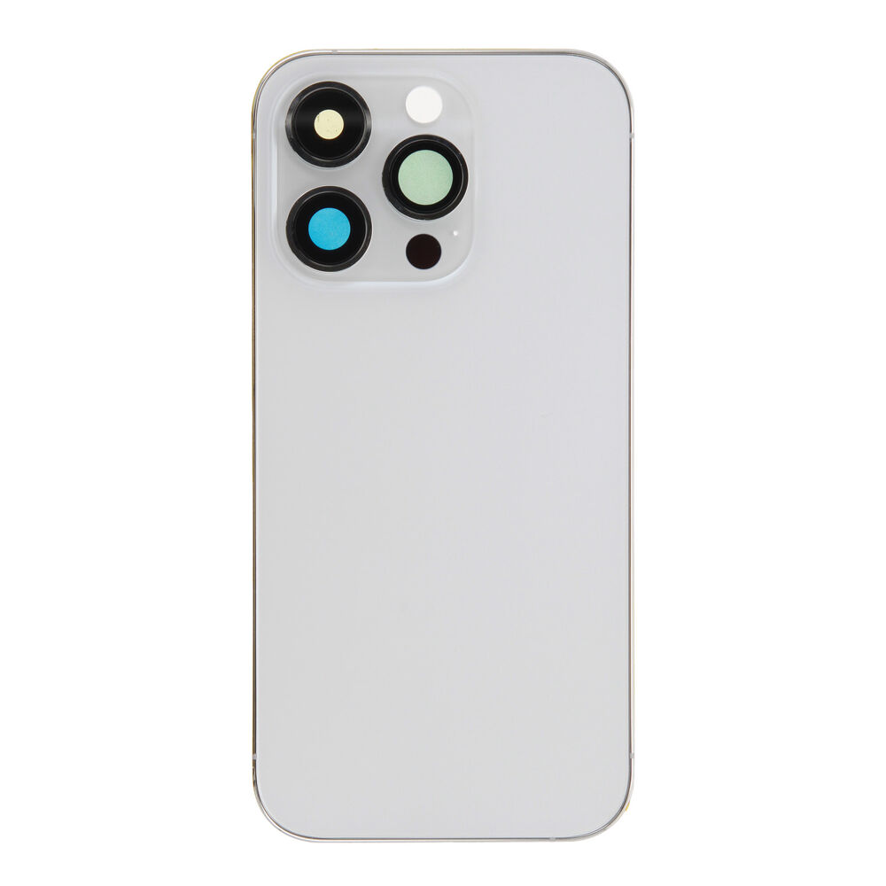 Rear Cover (excl. Logo) - Silver, For iPhone 14 Pro