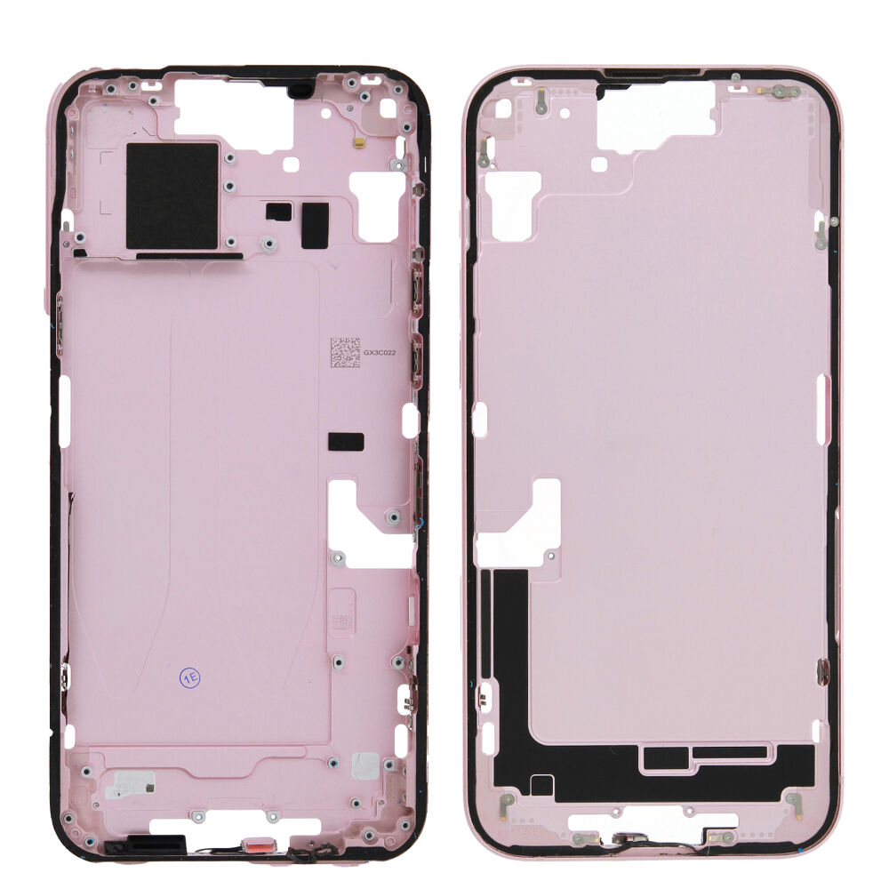 Rear Cover kit (excl. Logo) - Pink, For iPhone 15 Plus