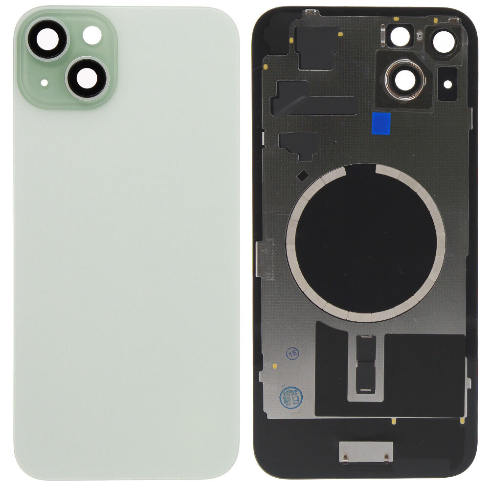 Rear Cover kit (excl. Logo) - Green, For iPhone 15 Plus