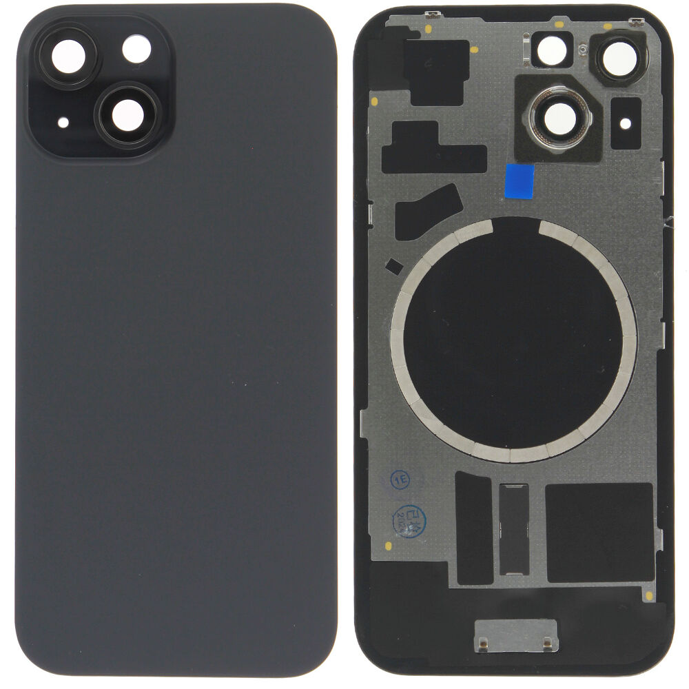 Rear Cover kit (excl. Logo) - Black, For iPhone 15
