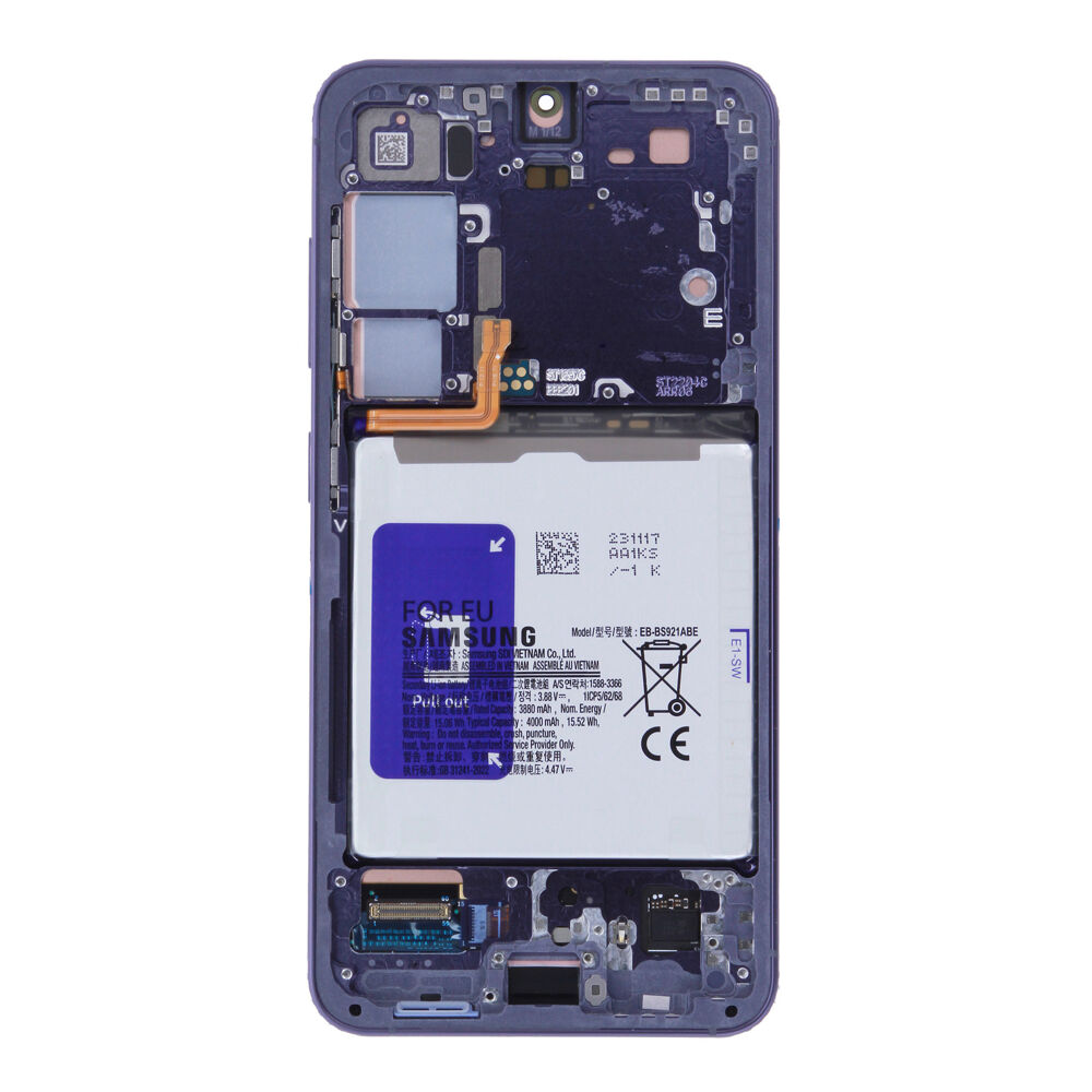 Módulo Pantalla Display incl. battery (Original) - Cobalt Violet, Samsung Galaxy S24; SM-S921B Original Service Pack GH82-33289C