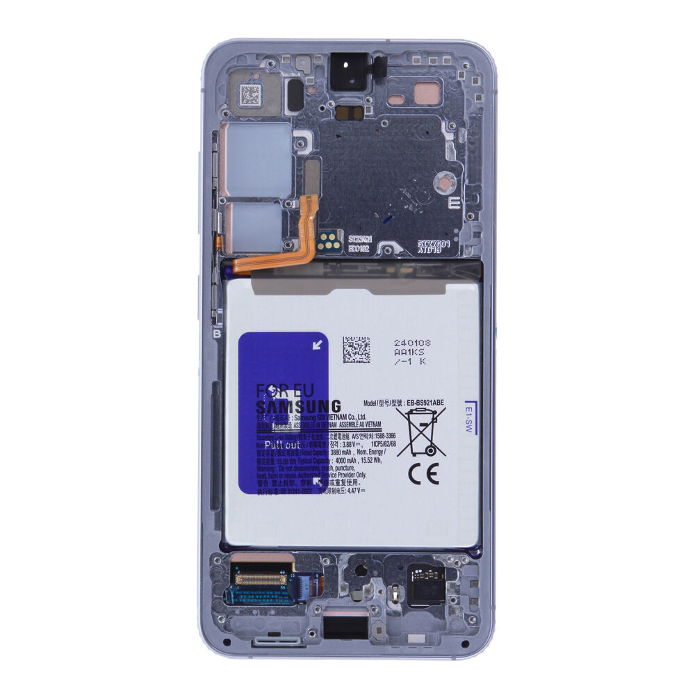 Módulo Pantalla Display incl. battery (Original) - Sapphire Blue, Samsung Galaxy S24; SM-S921B Original Service Pack GH82-33289F
