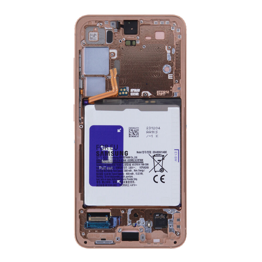 Módulo Pantalla Display incl. battery (Original) - Sandstone Orange, Samsung Galaxy S24; SM-S921B Original Service Pack GH82-33289G
