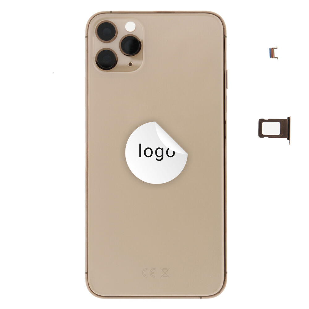 Rear Cover (Pulled A) excl. small parts - Gold, For iPhone 11 Pro Max