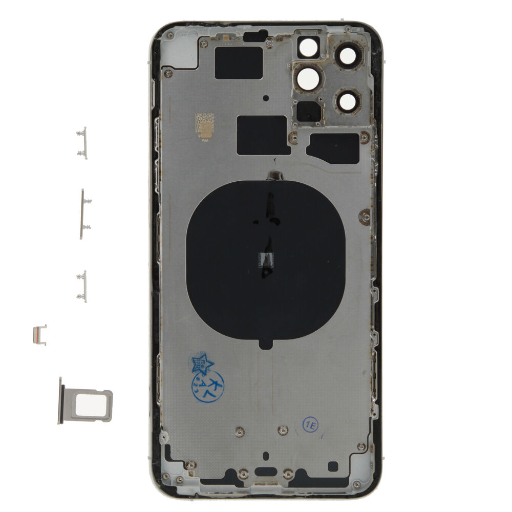 Rear Cover (Pulled A) excl. small parts - Silver, For iPhone 11 Pro Max