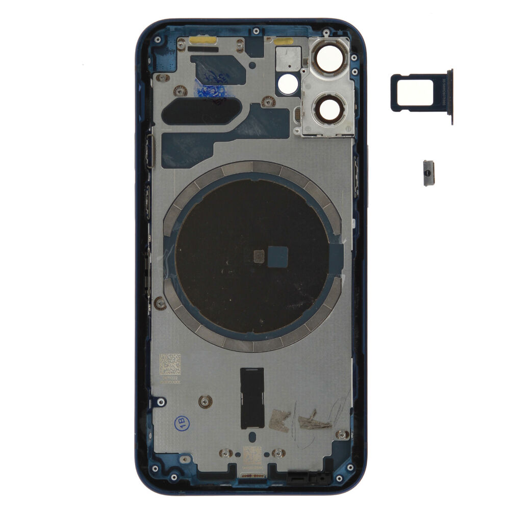 Rear Cover (Pulled A) excl. small parts - Blue, For iPhone 12 mini
