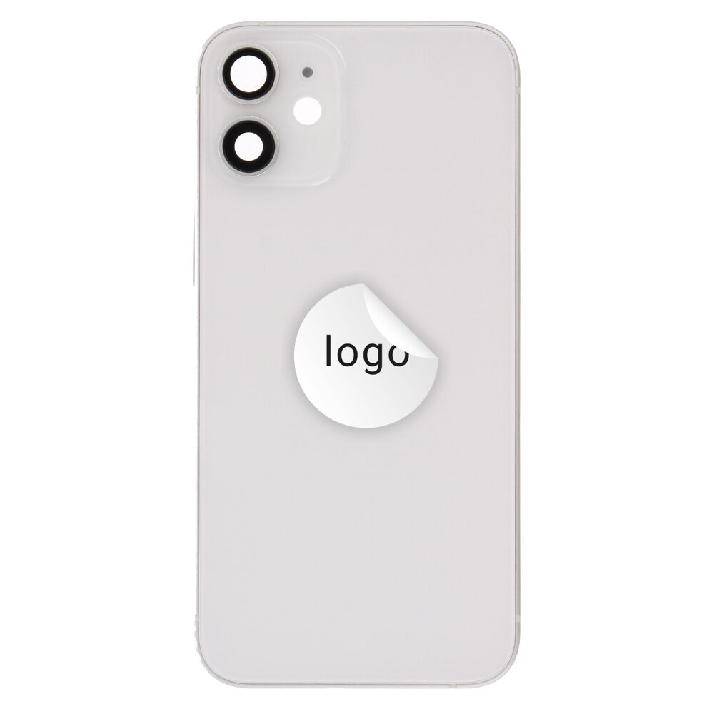 Rear Cover (Pulled A) excl. small parts - White, For iPhone 12 mini