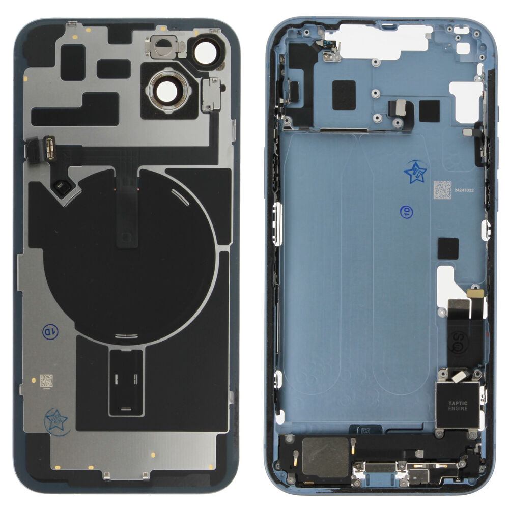 Rear Cover (Pulled A) incl. small parts - Blue, For iPhone 14 Plus