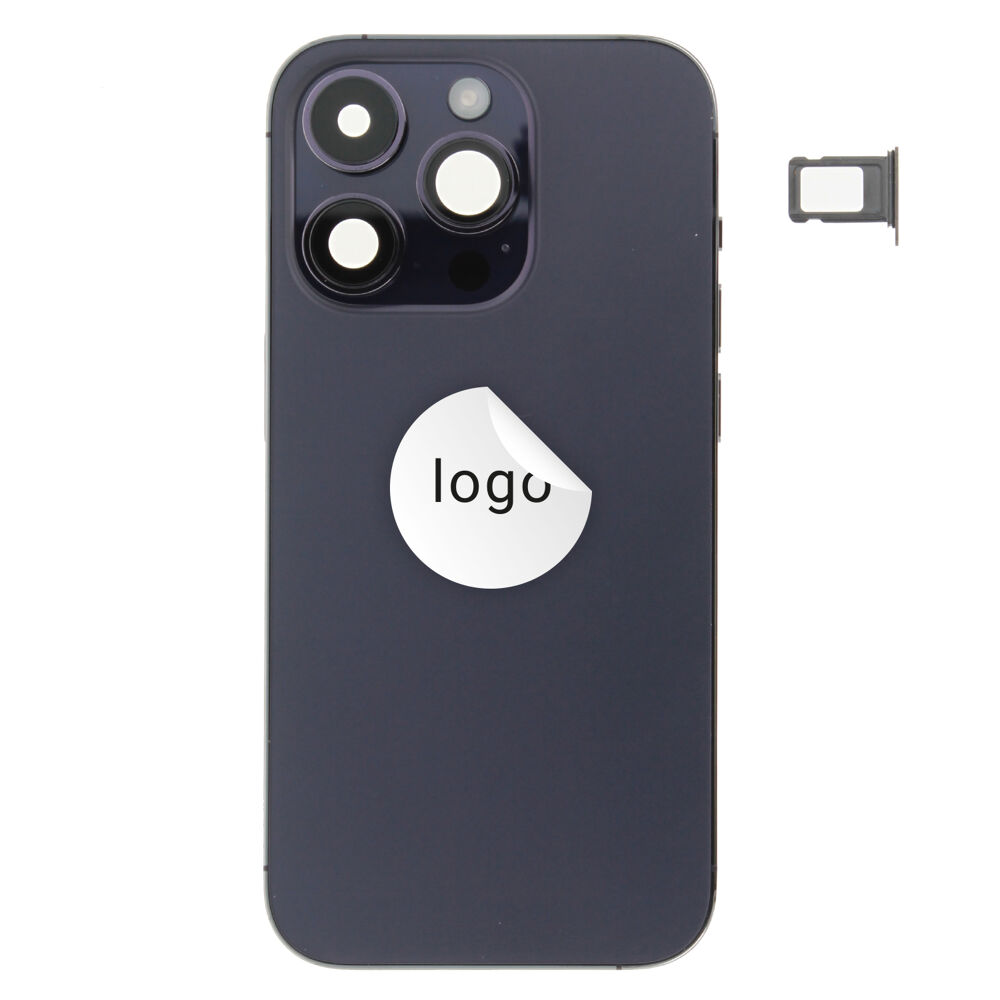 Rear Cover (Pulled A) incl. small parts - Purple, For iPhone 14 Pro