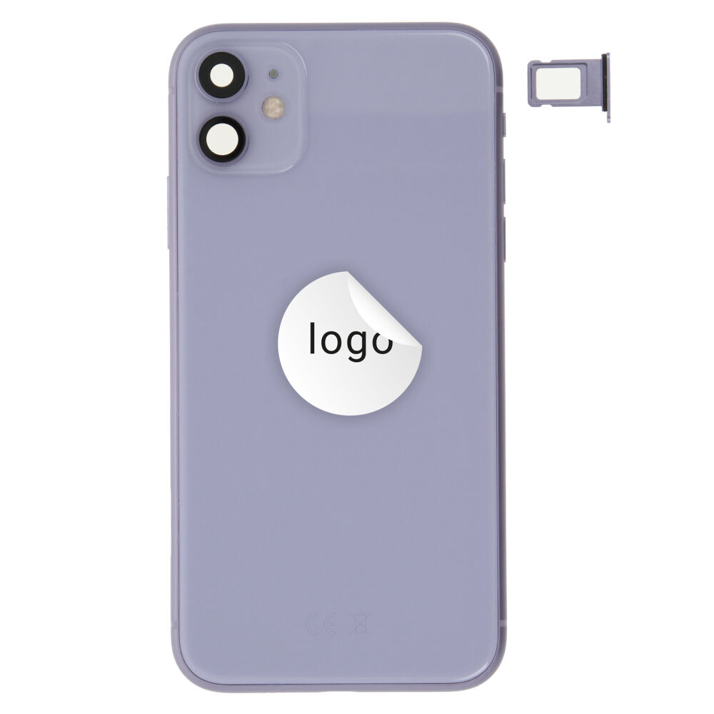 Rear Cover (Pulled A) incl. small parts - Purple, For iPhone 11