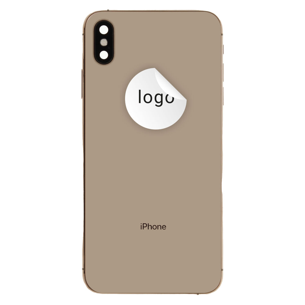 Rear Cover (Pulled A) incl. small parts - Gold, For iPhone XS Max