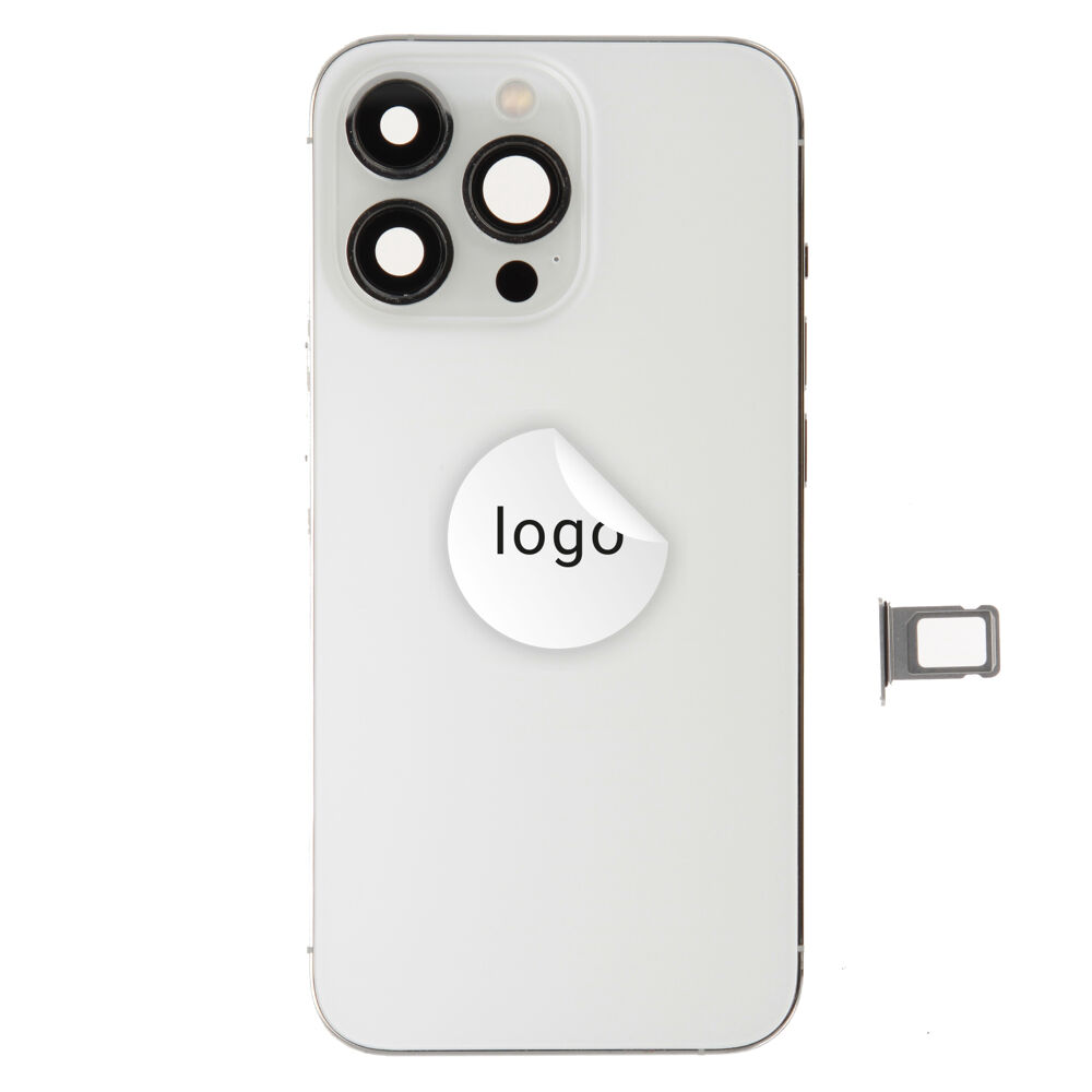 Rear Cover (Pulled B) incl. small parts - Silver, For iPhone 13 Pro
