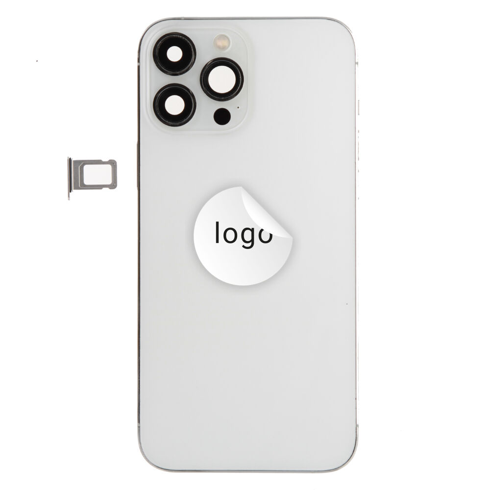 Rear Cover (Pulled B) incl. small parts - Silver, For iPhone 13 Pro Max