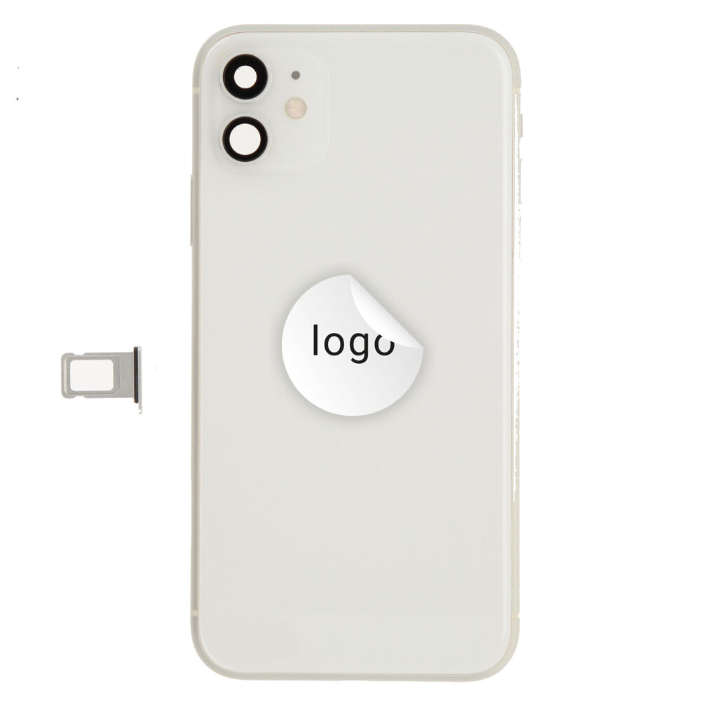 Rear Cover (Pulled A) incl. small parts - White, For iPhone 11