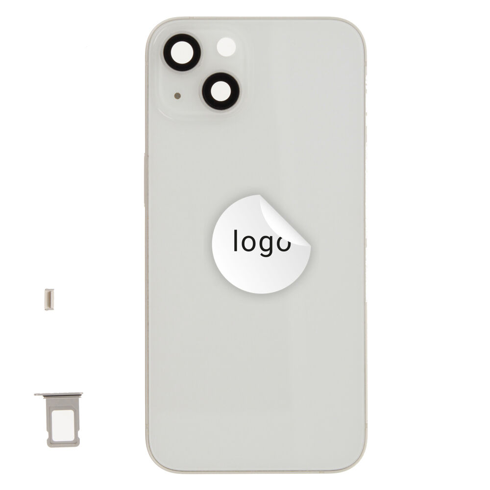 Rear Cover (Pulled A) excl. small parts - Starlight, For iPhone 13