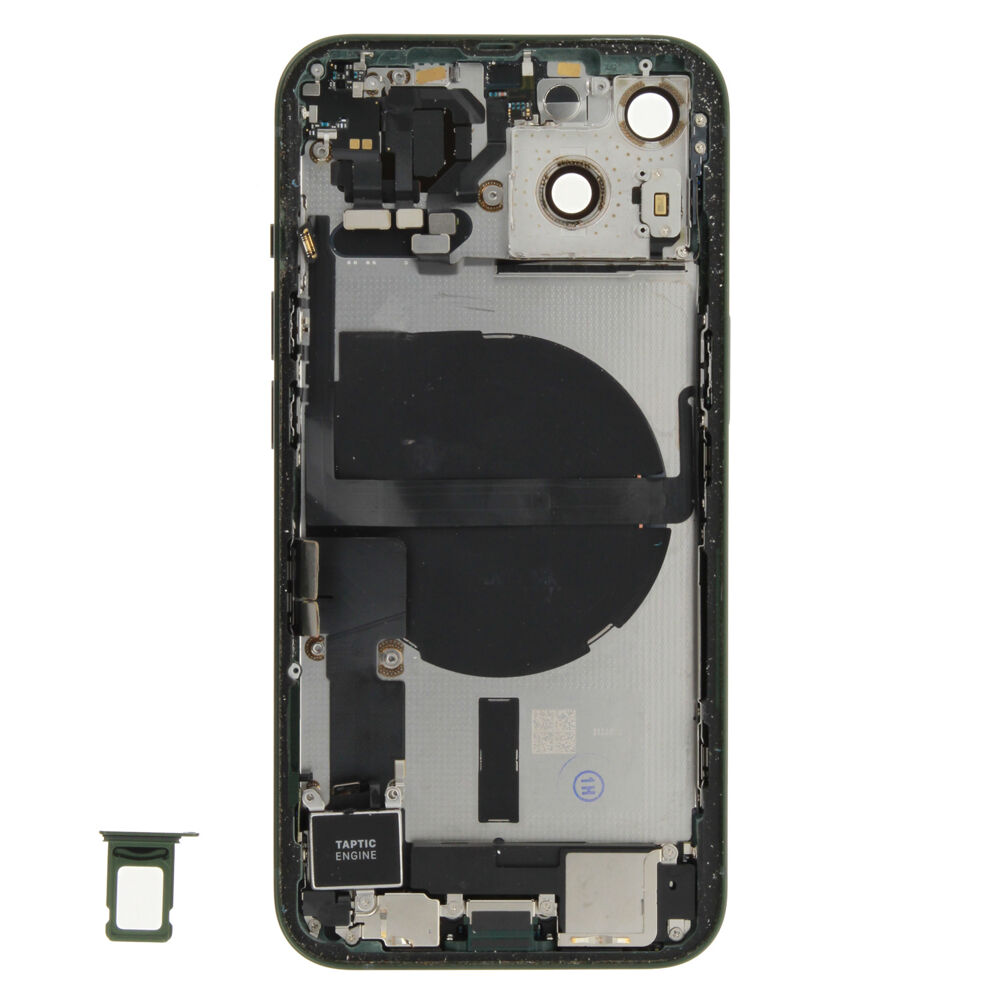 Rear Cover (Pulled C) incl. small parts - Green, For iPhone 13