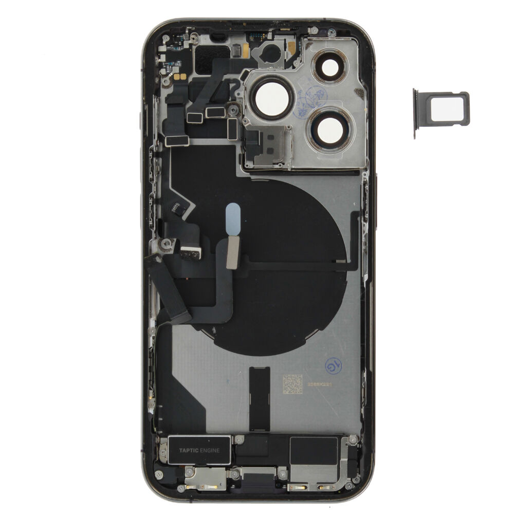 Rear Cover (Pulled B) incl. small parts - Purple, For iPhone 14 Pro