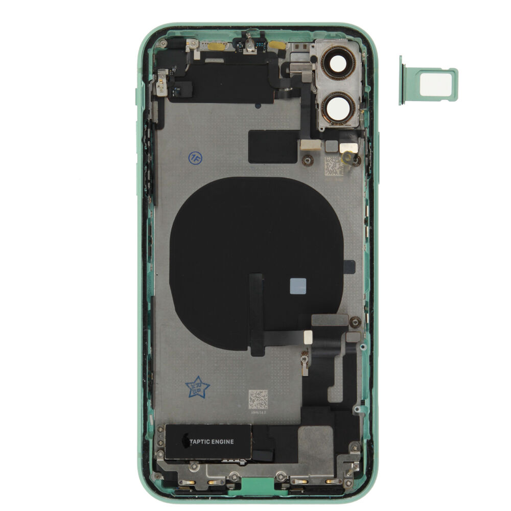 Rear Cover (Pulled B) incl. small parts - Green, For iPhone 11