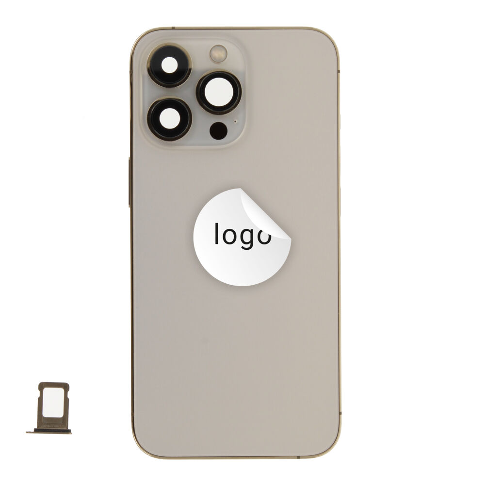Rear Cover (Pulled B) incl. small parts - Gold, For iPhone 13 Pro