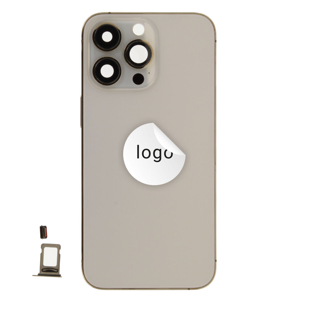 Rear Cover (Pulled A) excl. small parts - Gold, For iPhone 13 Pro