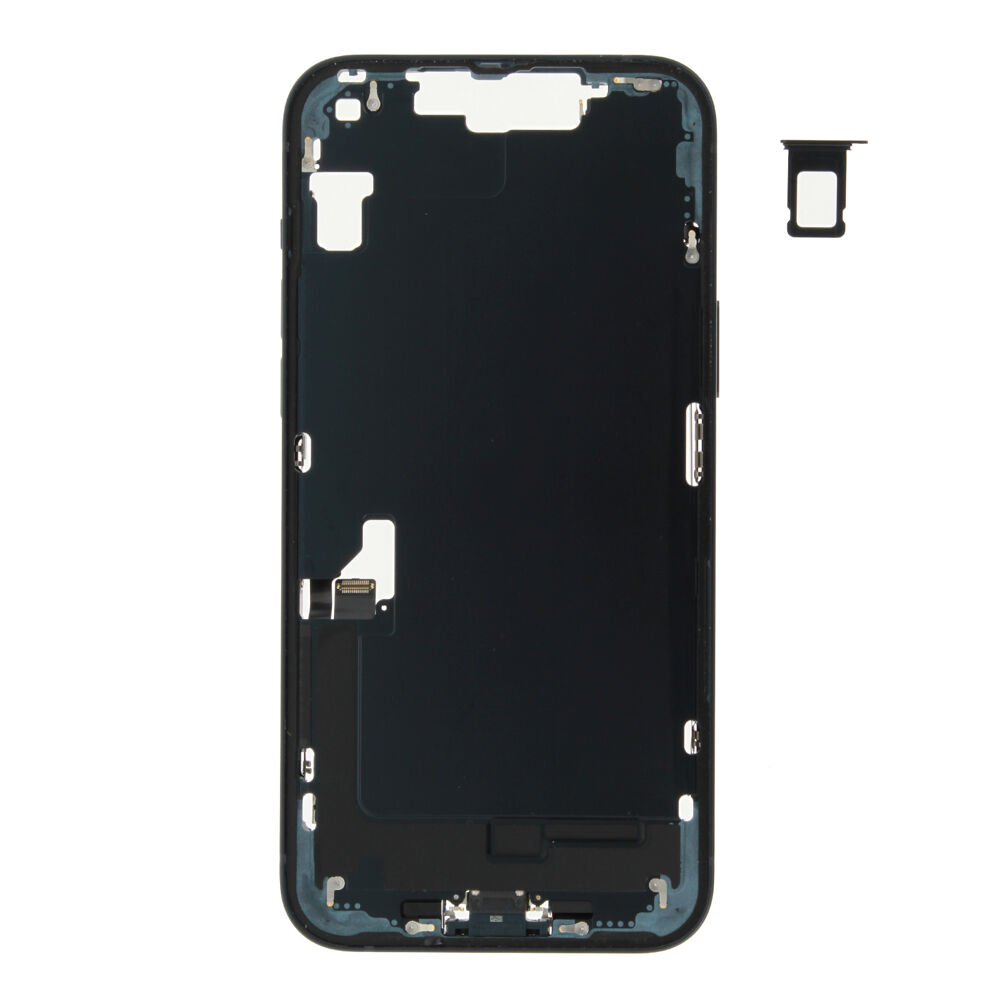 Middle Frame (Pulled B) incl. small parts - Black, For iPhone 14 Plus
