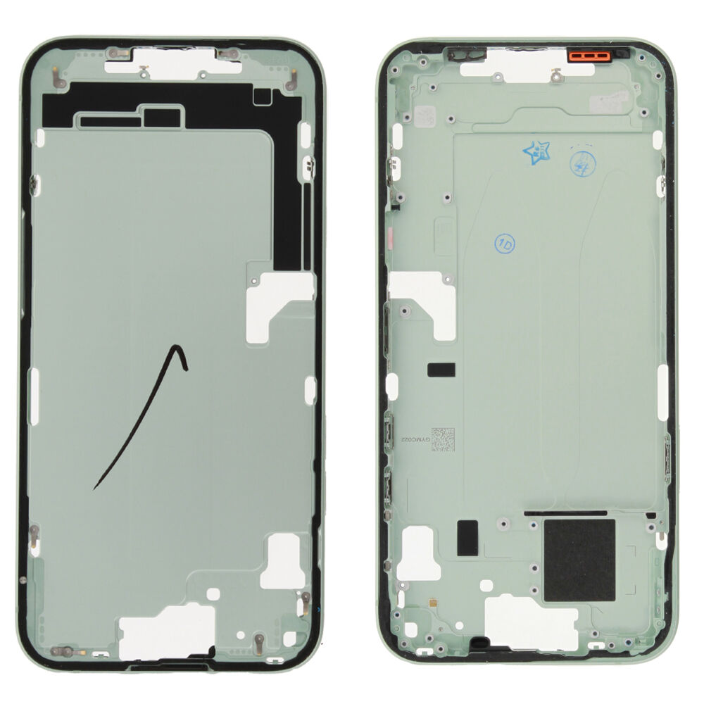 Rear Cover (Pulled A) excl. small parts - Green, For iPhone 15 Plus