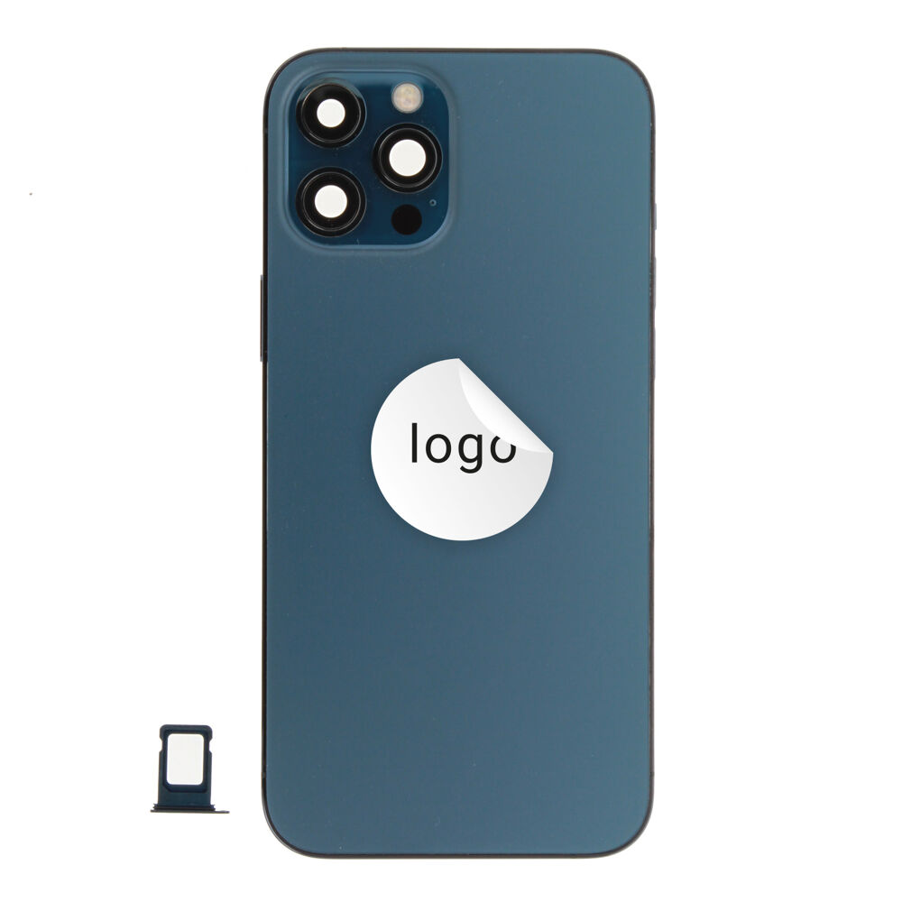 Rear Cover (Pulled B) incl. small parts - Blue, For iPhone 12 Pro Max