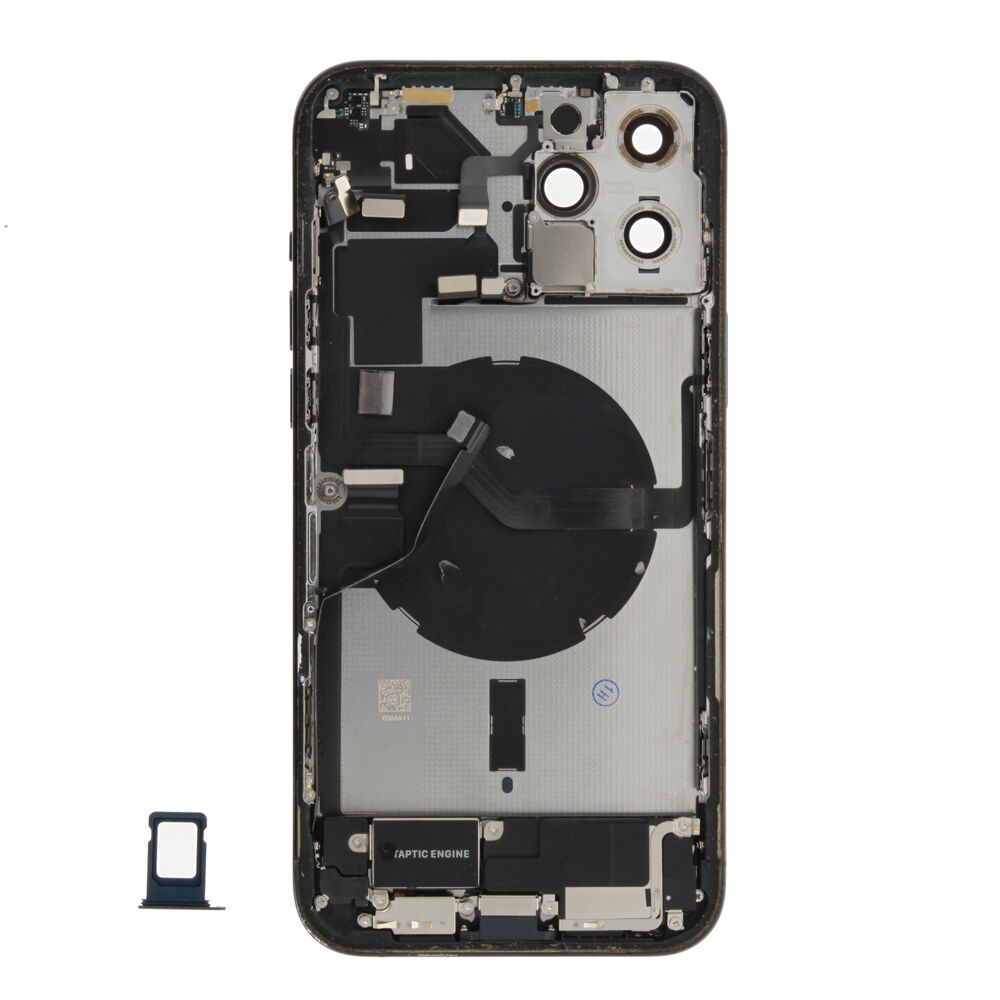Rear Cover (Pulled B) incl. small parts - Blue, For iPhone 12 Pro Max