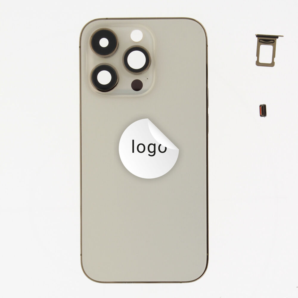 Rear Cover (Pulled A) excl. small parts - Gold, For iPhone 14 Pro