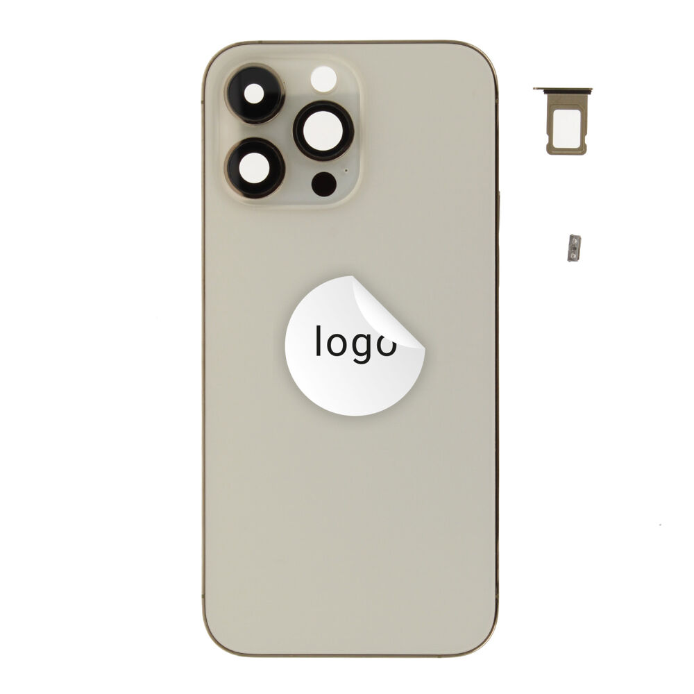 Rear Cover (Pulled A) excl. small parts - Gold, For iPhone 14 Pro Max