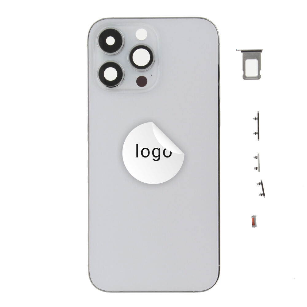 Rear Cover (Pulled A) excl. small parts - Silver, For iPhone 14 Pro Max