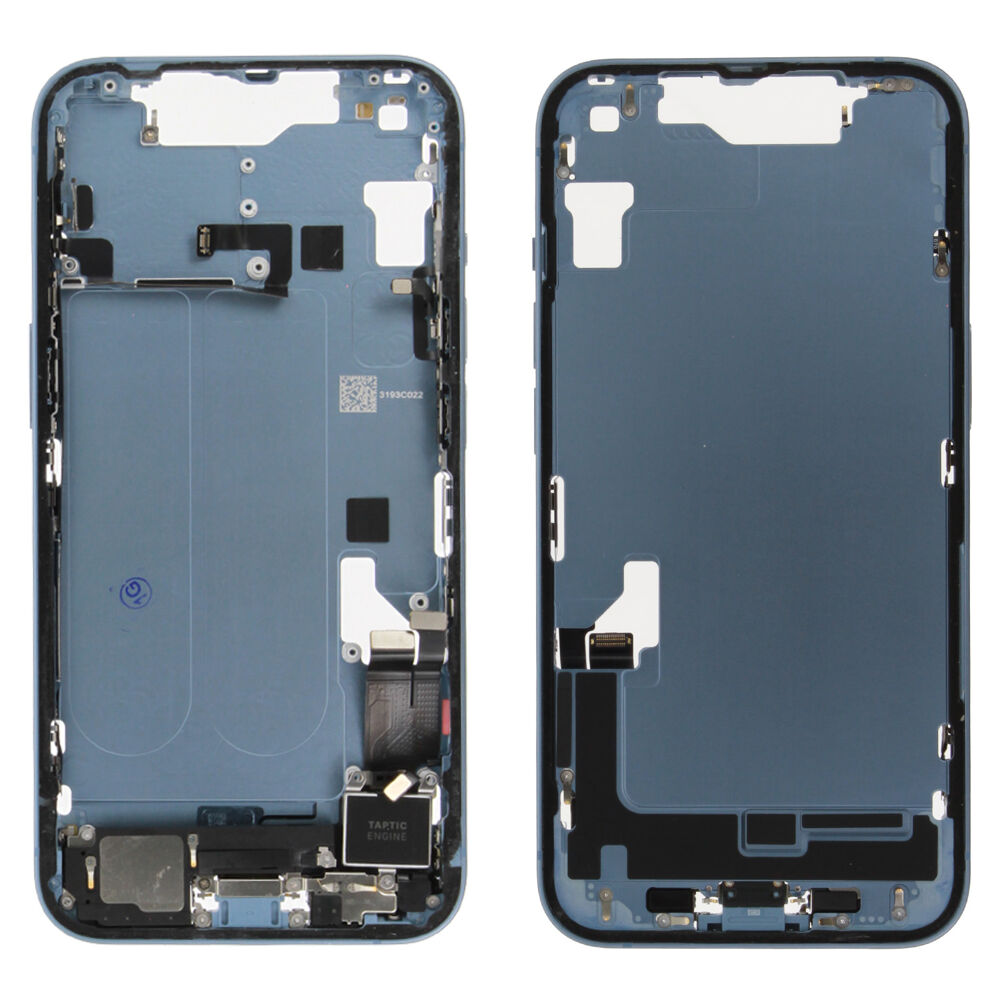 Rear Cover (Pulled B) incl. small parts - Blue, For iPhone 14