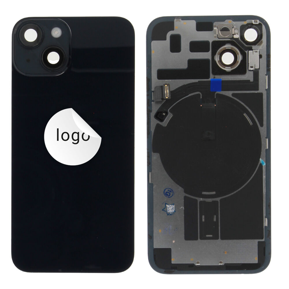 Rear Cover (Pulled B) incl. small parts - Black, For iPhone 14