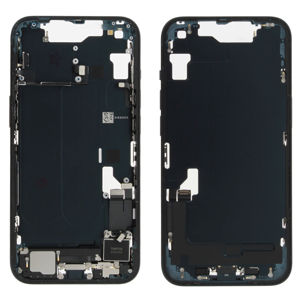 Rear Cover (Pulled B) incl. small parts - Black, For iPhone 14