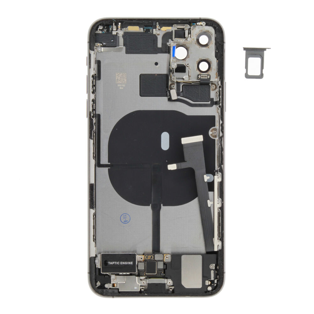 Rear Cover (Pulled A) incl. small parts - Space Grey, For iPhone 11 Pro Max