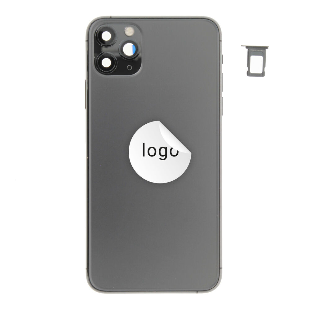 Rear Cover (Pulled C) incl. small parts - Space Grey, For iPhone 11 Pro Max