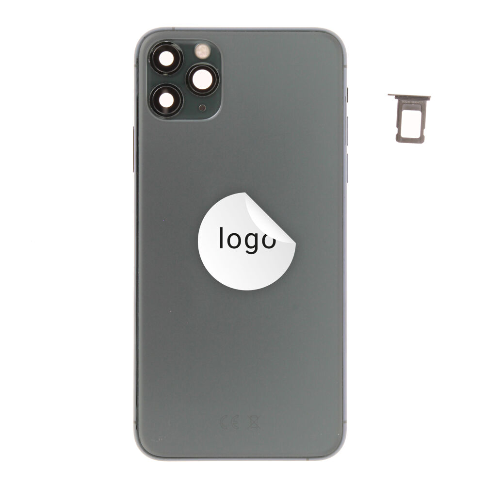 Rear Cover (Pulled C) incl. small parts - Green, For iPhone 11 Pro Max