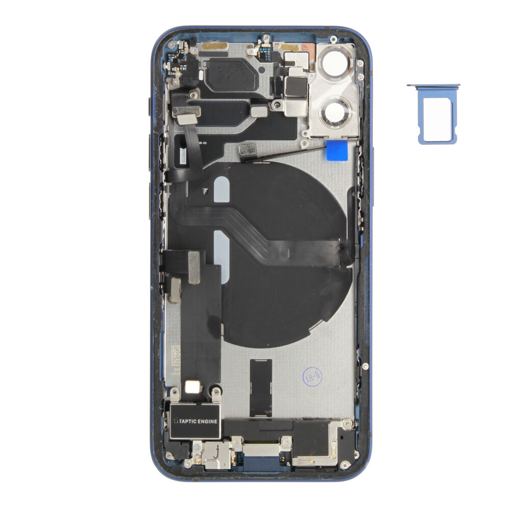Rear Cover (Pulled A) incl. small parts - Blue, For iPhone 12 mini