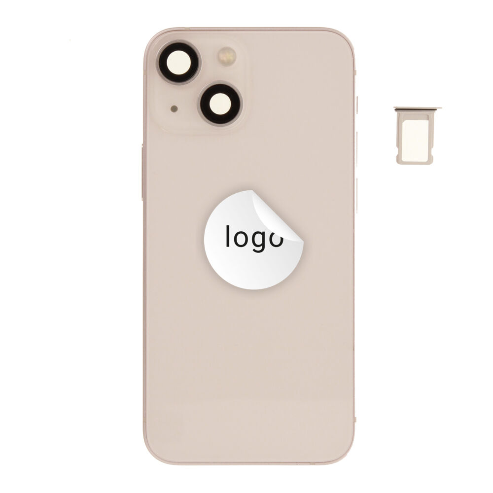 Rear Cover (Pulled C) incl. small parts - Pink, For iPhone 13 mini