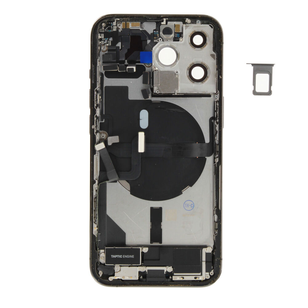 Rear Cover (Pulled A) incl. small parts - Graphite, For iPhone 13 Pro
