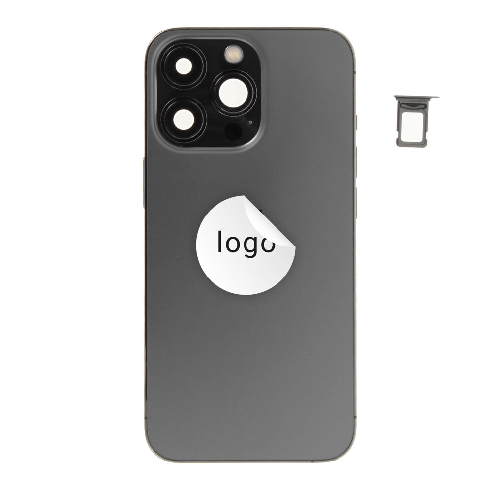 Rear Cover (Pulled C) incl. small parts - Graphite, For iPhone 13 Pro