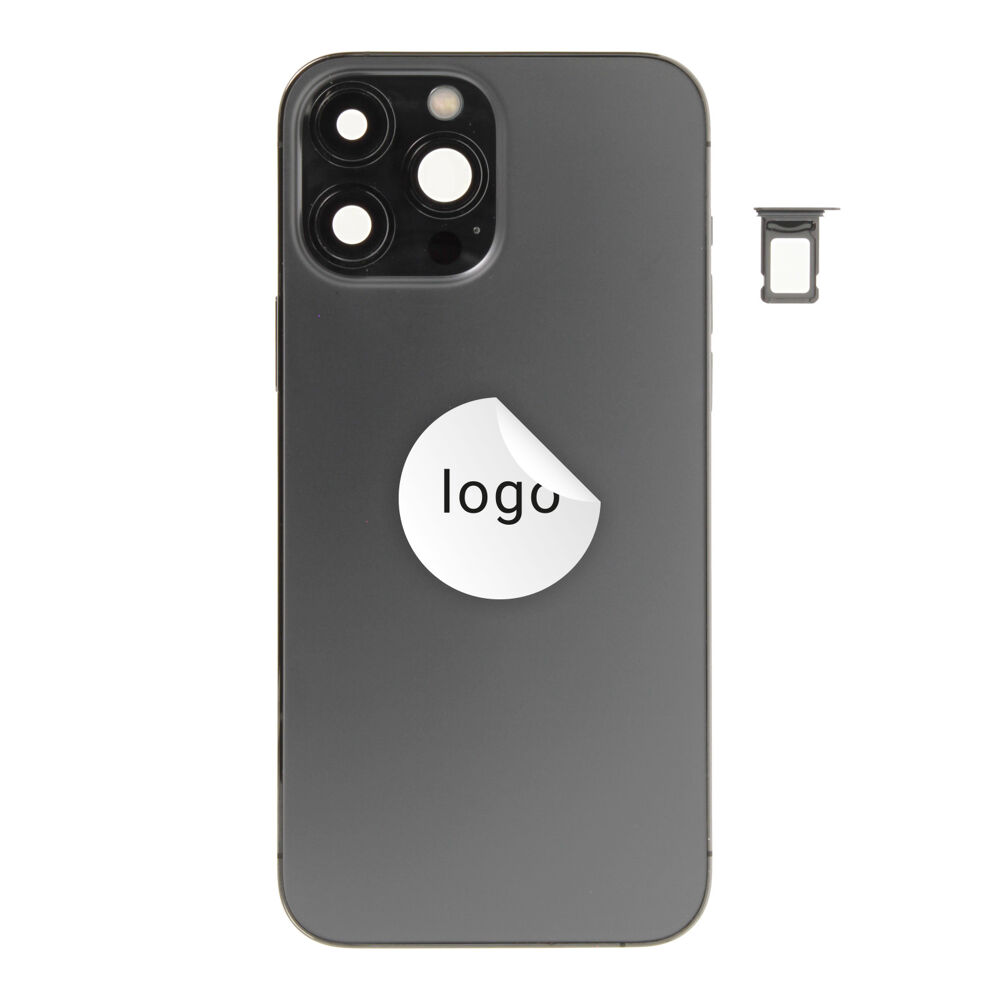 Rear Cover (Pulled C) incl. small parts - Graphite, For iPhone 13 Pro Max