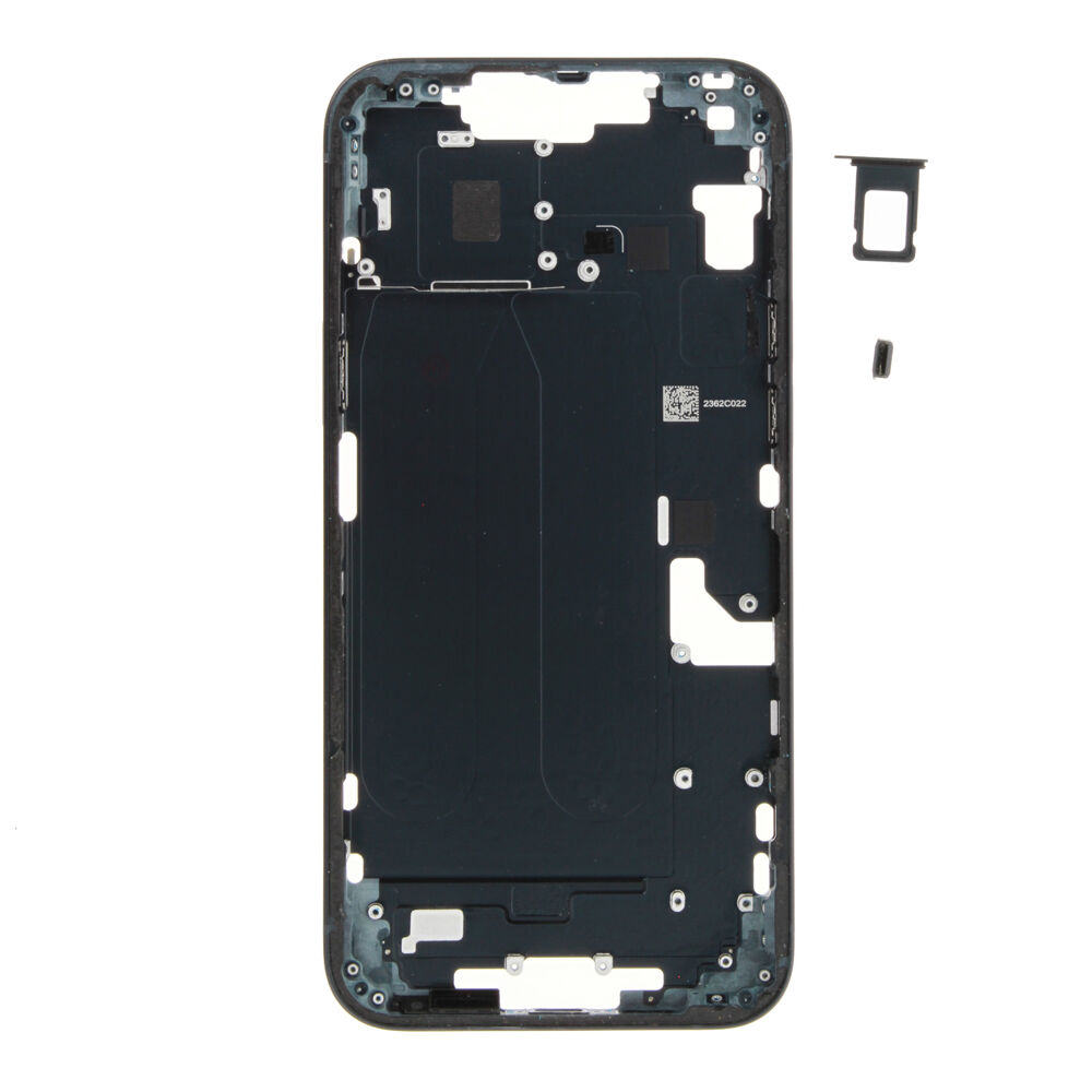 Middle Frame (Pulled A) excl. small parts - Blue, For iPhone 14 Plus