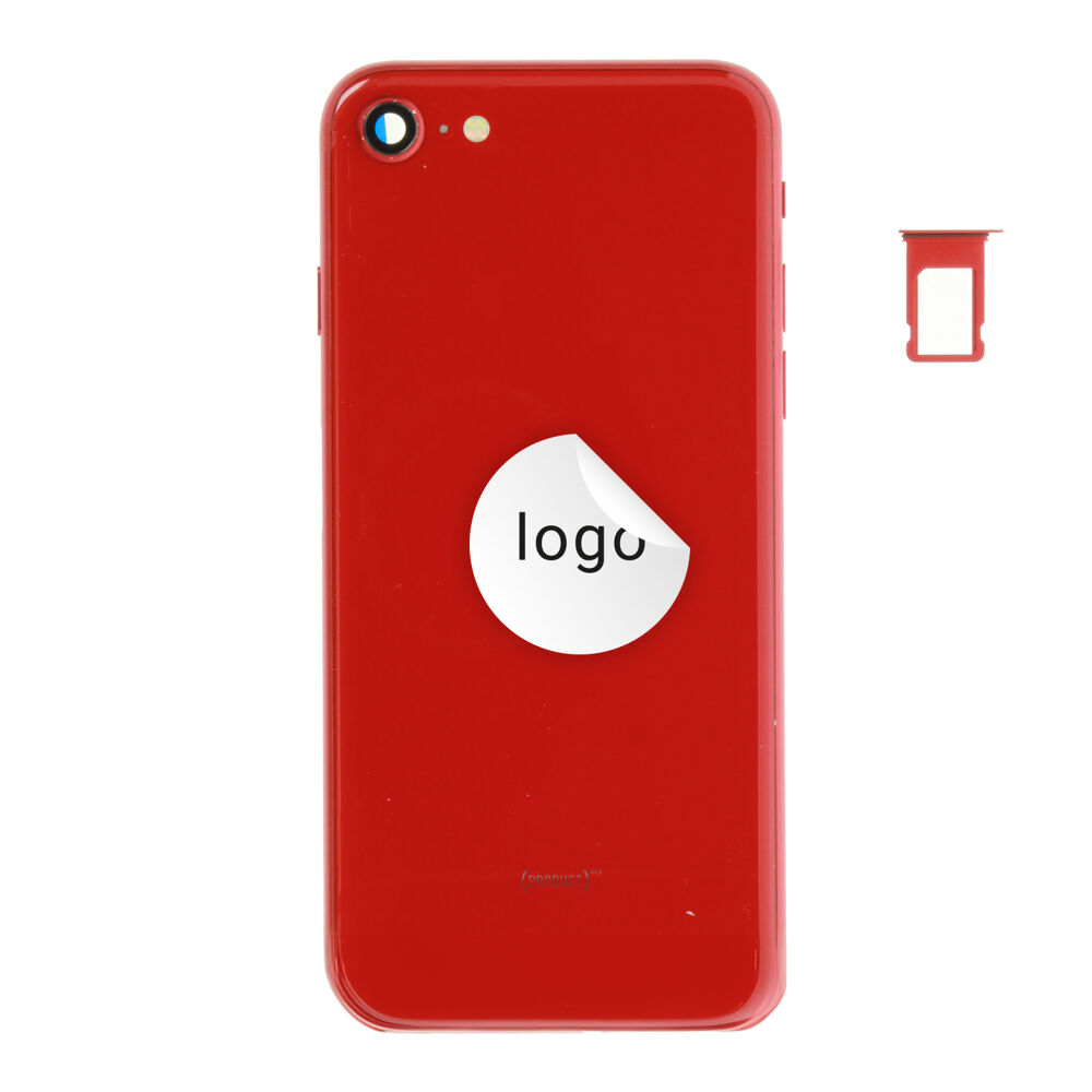 Rear Cover (Pulled B) incl. small parts - Red, For iPhone SE (2022)