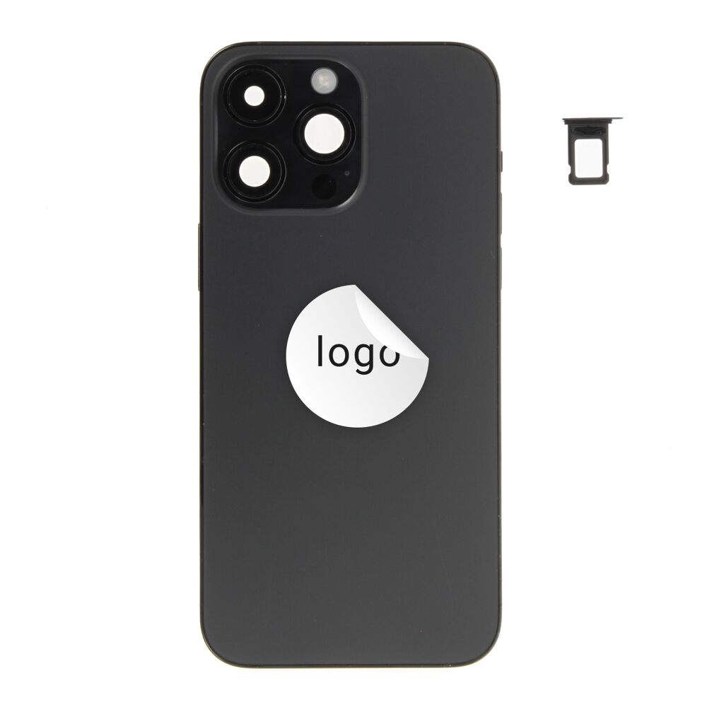 Rear Cover (Pulled B) incl. small parts - Black, For iPhone 14 Pro Max