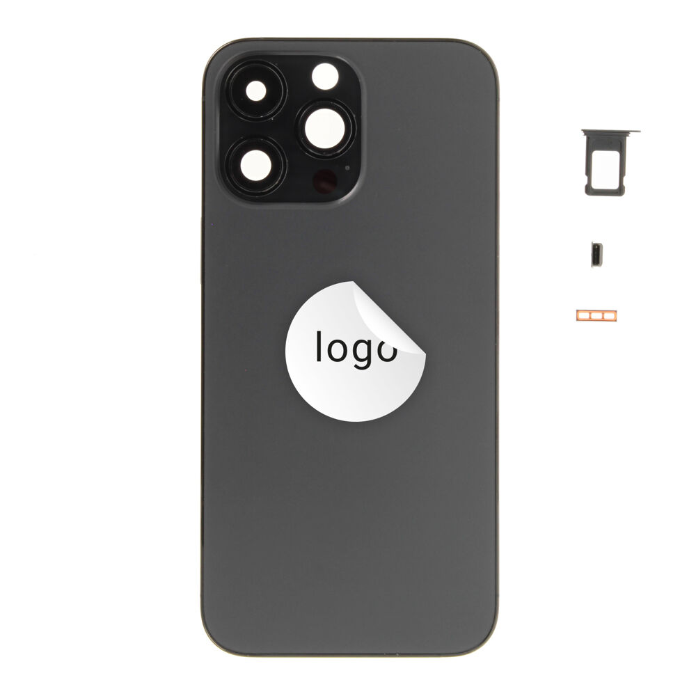 Rear Cover (Pulled A) excl. small parts - Black, For iPhone 14 Pro Max