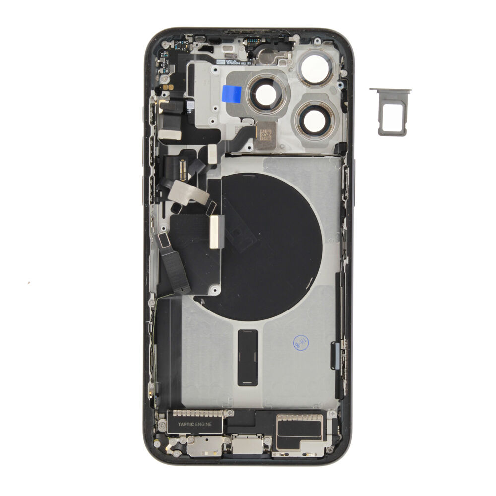 Rear Cover (Pulled B) incl. small parts - Blue, For iPhone 15 Pro Max
