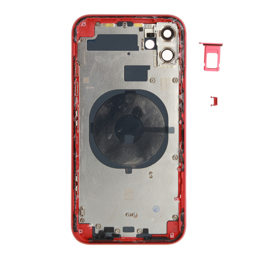 Rear Cover (Pulled A) excl. small parts - Red, For iPhone 11